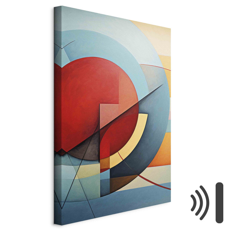 Canvas Art Print Deconstruction of circles - a geometric composition in the style of Kandinsky 151072 additionalImage 8
