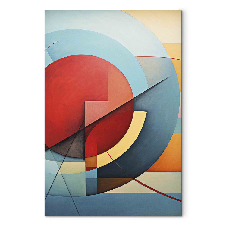 Canvas Art Print Deconstruction of circles - a geometric composition in the style of Kandinsky 151072 additionalImage 7