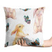 Decorative Velor Pillow Fairytale Bunnies - Pastel Animals and Butterflies on a White Background 151372 additionalThumb 4