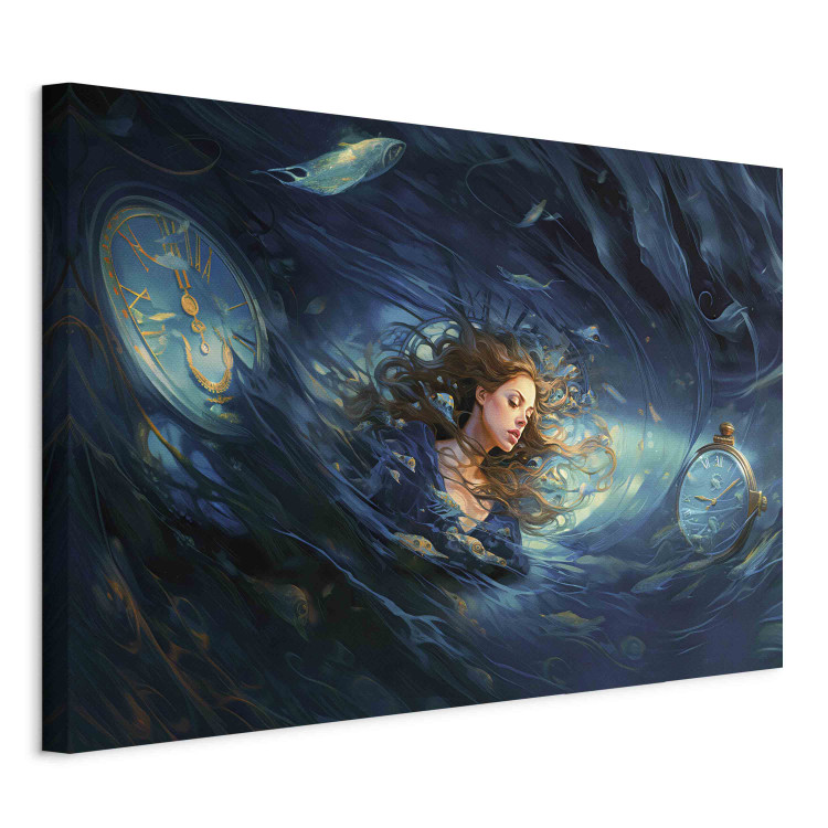 Large canvas print Time Collapse - A Beautiful Girl Absorbed in a Time Loop [Large Format] 151572 additionalImage 2