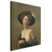 Art Reproduction Femme drapee dans une echarpe noir, chapeau noir 157472 additionalThumb 2