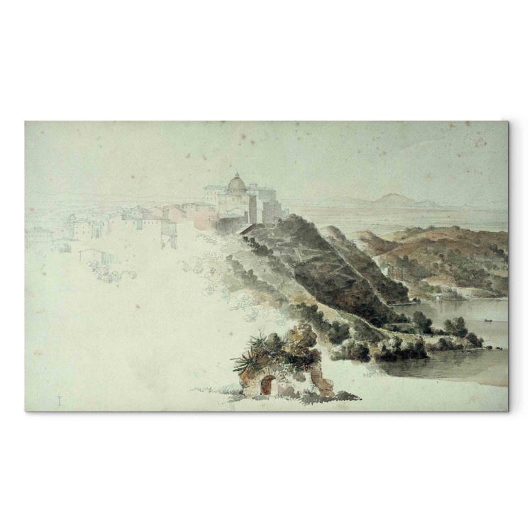 Reproduction Painting View of Castel Gandolfo and Lake Albano 158372