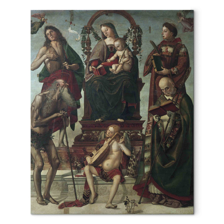 Reproduction Painting Mary on the throne with the child and saints 158972