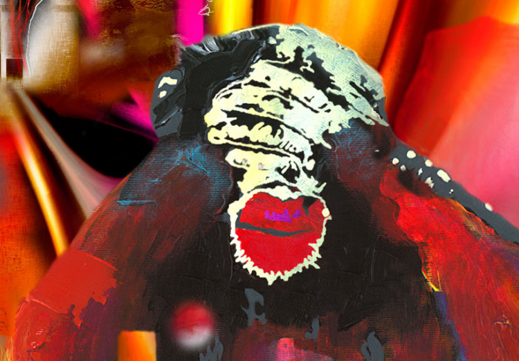 Canvas Art Print Crazy Monkeys - triptych 88972 additionalImage 5