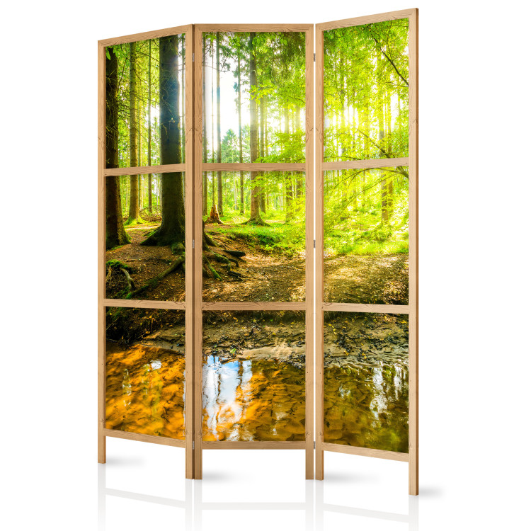 Room Divider Forest Lake - forest landscape against the glow of sunlight 95572 additionalImage 5