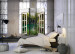 Room Divider Screen Green Treasure - stone texture window overlooking a waterfall and trees 95972 additionalThumb 2