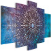 Canvas Print Center (5-part) Blue Wide - Oriental Style Mandala 107982 additionalThumb 2