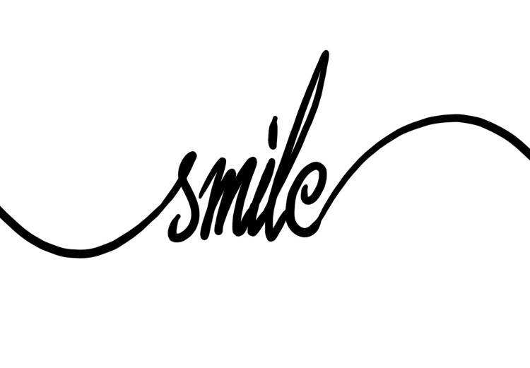 Canvas Art Print Laugh Smile Happiness (3-part) - Minimalistic Stylish Inscriptions 108382 additionalImage 4