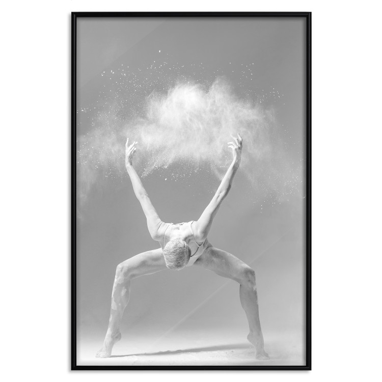 Wall Poster Amazing Pose - black and white composition with a dancing ballet figure 115182 additionalImage 18