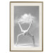 Wall Poster Amazing Pose - black and white composition with a dancing ballet figure 115182 additionalThumb 19