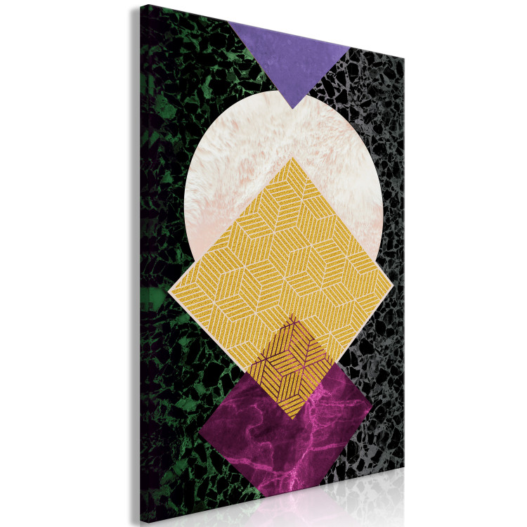 Canvas Art Print Modernist geometric figures - abstract art deco inspired 117182 additionalImage 2