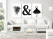 Canvas Princess life - triptych with black elements on a white background 118182 additionalThumb 3