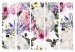 Room Divider Flowery Meadow II - colorful flower plants with leaves on a white background 118382 additionalThumb 7