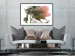 Wall Poster Her Majesty - pink peony petals with a green branch on a white background 122682 additionalThumb 8