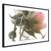 Wall Poster Her Majesty - pink peony petals with a green branch on a white background 122682 additionalThumb 12