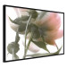 Wall Poster Her Majesty - pink peony petals with a green branch on a white background 122682 additionalThumb 12