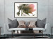 Wall Poster Her Majesty - pink peony petals with a green branch on a white background 122682 additionalThumb 22