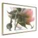 Wall Poster Her Majesty - pink peony petals with a green branch on a white background 122682 additionalThumb 10