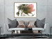 Wall Poster Her Majesty - pink peony petals with a green branch on a white background 122682 additionalThumb 13