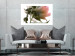 Wall Poster Her Majesty - pink peony petals with a green branch on a white background 122682 additionalThumb 5