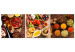 Canvas Wooden Base of Flavors (3-part) - Food in Colorful Presentation 122782