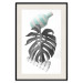 Wall Poster Face of Art - abstraction with leaf and two vases on white background 123282 additionalThumb 18