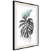 Wall Poster Face of Art - abstraction with leaf and two vases on white background 123282 additionalThumb 3
