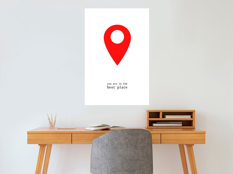 Wall Poster You are in the best place - English inscription and graphic motif 124082 additionalImage 4