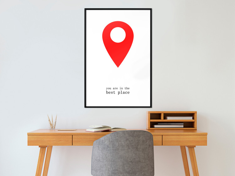 Wall Poster You are in the best place - English inscription and graphic motif 124082 additionalImage 5