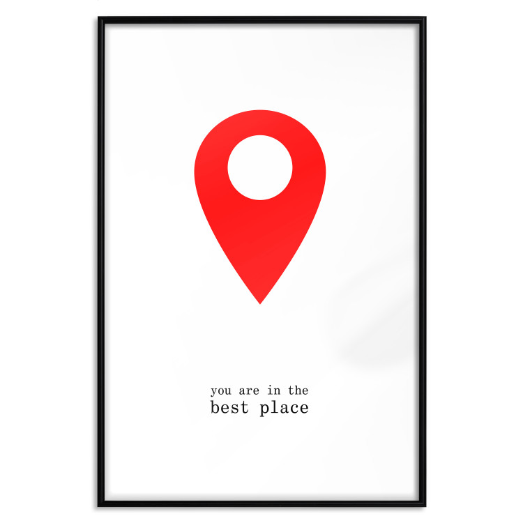 Wall Poster You are in the best place - English inscription and graphic motif 124082 additionalImage 17