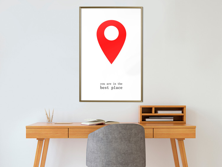 Wall Poster You are in the best place - English inscription and graphic motif 124082 additionalImage 7