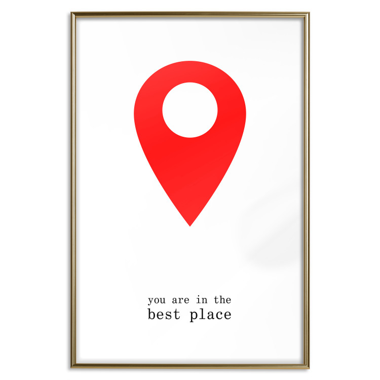 Wall Poster You are in the best place - English inscription and graphic motif 124082 additionalImage 20