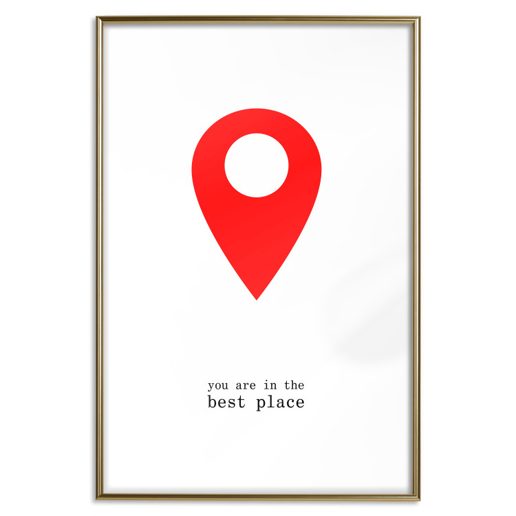 Wall Poster You are in the best place - English inscription and graphic motif 124082 additionalImage 16
