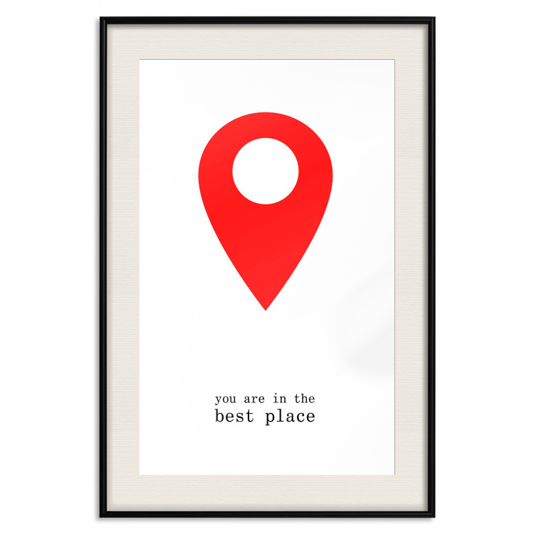 Wall Poster You are in the best place - English inscription and graphic motif 124082 additionalImage 18