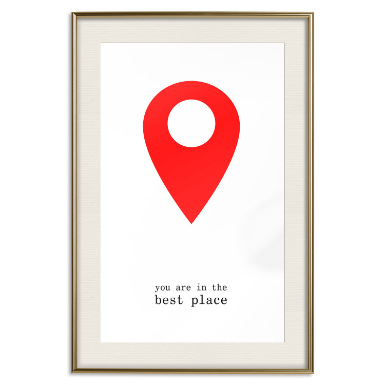 Wall Poster You are in the best place - English inscription and graphic motif 124082 additionalImage 19