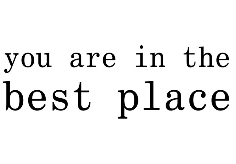 Wall Poster You are in the best place - English inscription and graphic motif 124082 additionalImage 10
