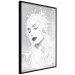 Wall Poster Milky Queen - black and white abstraction of a woman in milk form 124482 additionalThumb 10