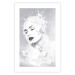 Wall Poster Milky Queen - black and white abstraction of a woman in milk form 124482 additionalThumb 19