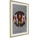 Poster Holiday Sweater - embroidered pattern on gray fabric texture 125082 additionalThumb 3