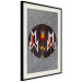 Poster Holiday Sweater - embroidered pattern on gray fabric texture 125082 additionalThumb 2