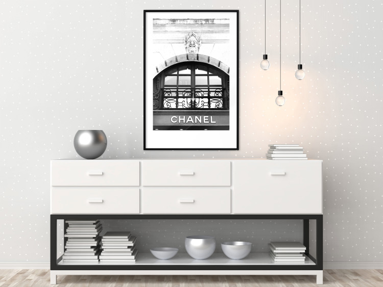 Wall Poster Chanel - black and white architectural building with sculpture and ornaments 126682 additionalImage 18