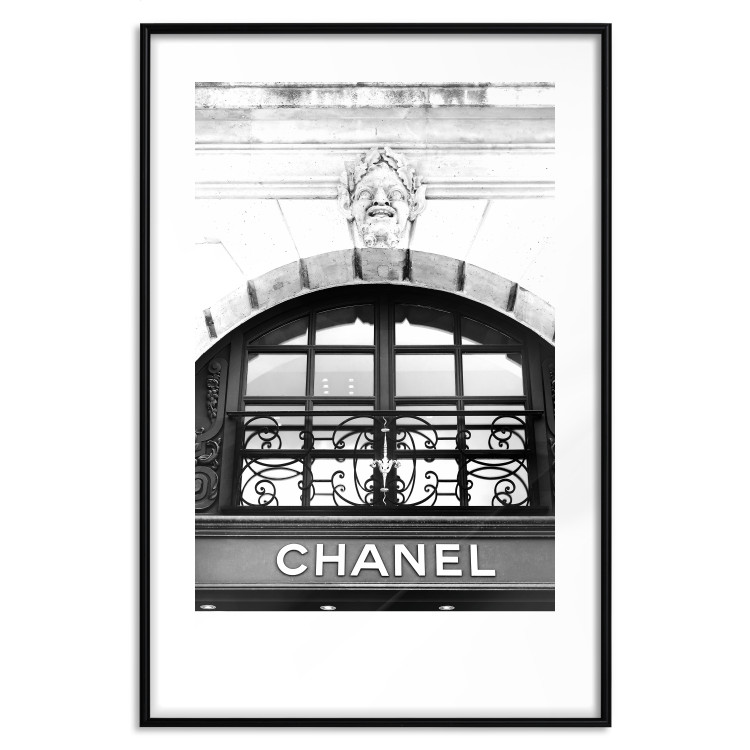 Wall Poster Chanel - black and white architectural building with sculpture and ornaments 126682 additionalImage 17