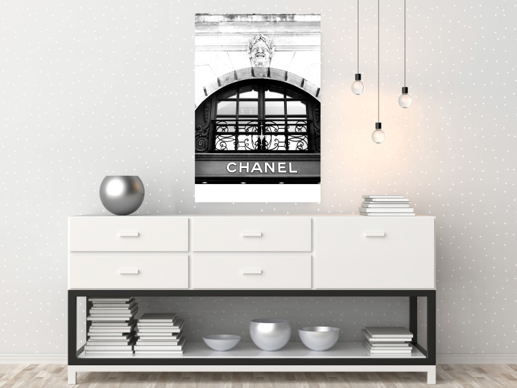 Wall Poster Chanel - black and white architectural building with sculpture and ornaments 126682 additionalImage 4