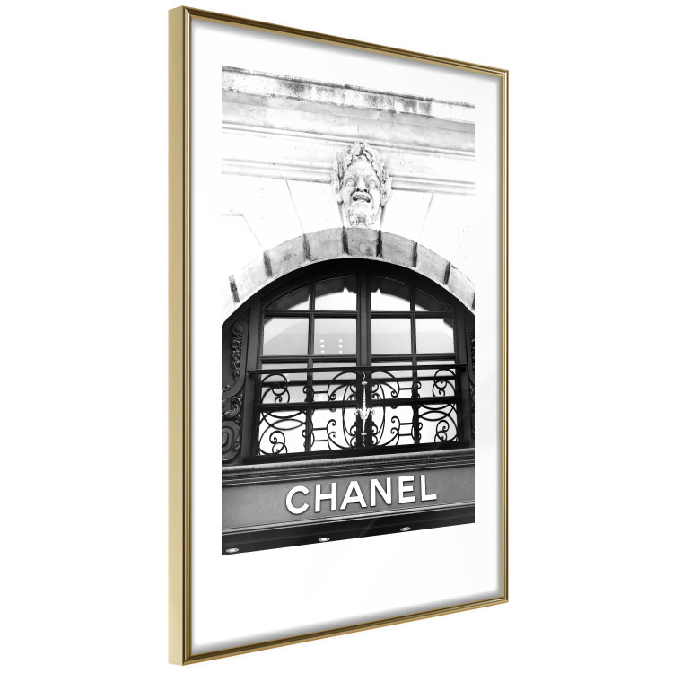Wall Poster Chanel - black and white architectural building with sculpture and ornaments 126682 additionalImage 9