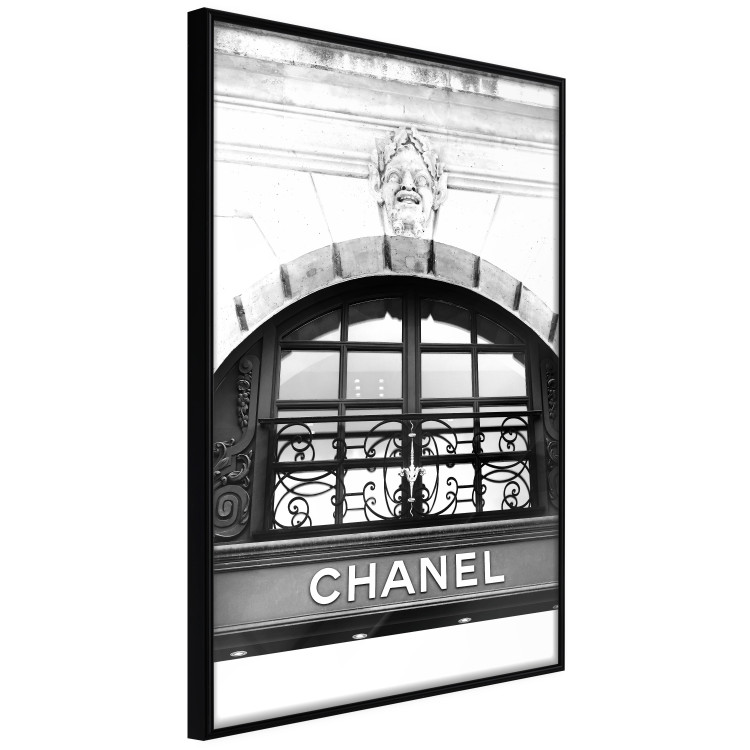 Wall Poster Chanel - black and white architectural building with sculpture and ornaments 126682 additionalImage 13
