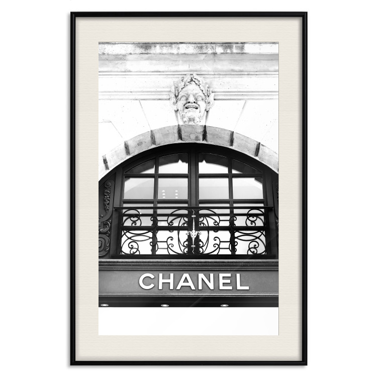 Wall Poster Chanel - black and white architectural building with sculpture and ornaments 126682 additionalImage 19