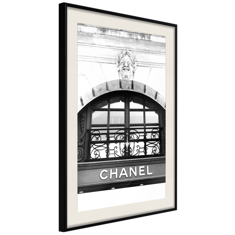 Wall Poster Chanel - black and white architectural building with sculpture and ornaments 126682 additionalImage 2