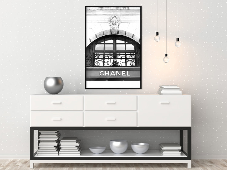 Wall Poster Chanel - black and white architectural building with sculpture and ornaments 126682 additionalImage 6