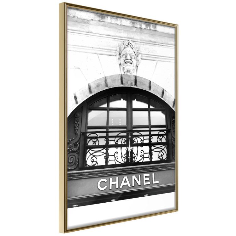 Wall Poster Chanel - black and white architectural building with sculpture and ornaments 126682 additionalImage 12