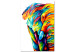 Canvas Print Colourful Elephant (1 Part) Vertical 126982